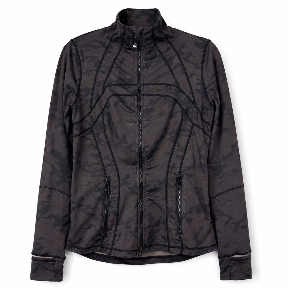 Lululemon Define Jacket Luon Heathered Women Size 10 Incognito Camo Mid Length - Picture 1 of 11